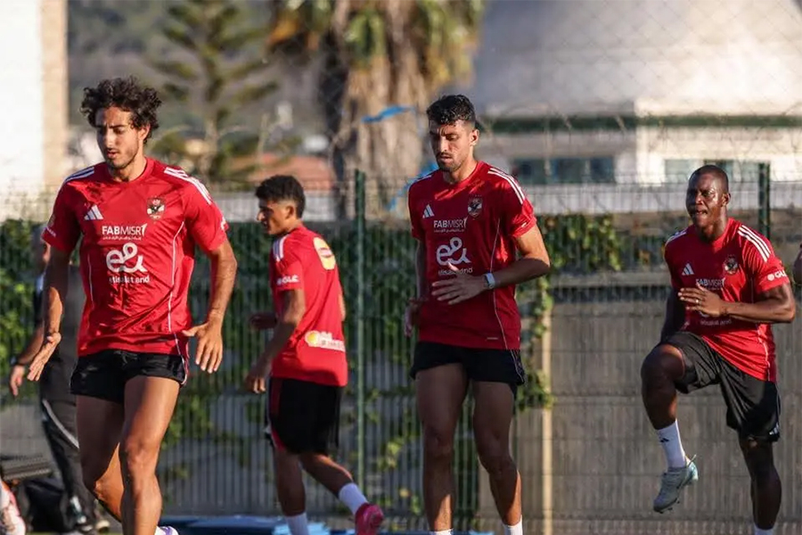 Al Ahly s'entraîne en deux sessions lors du Camp en Tunisie