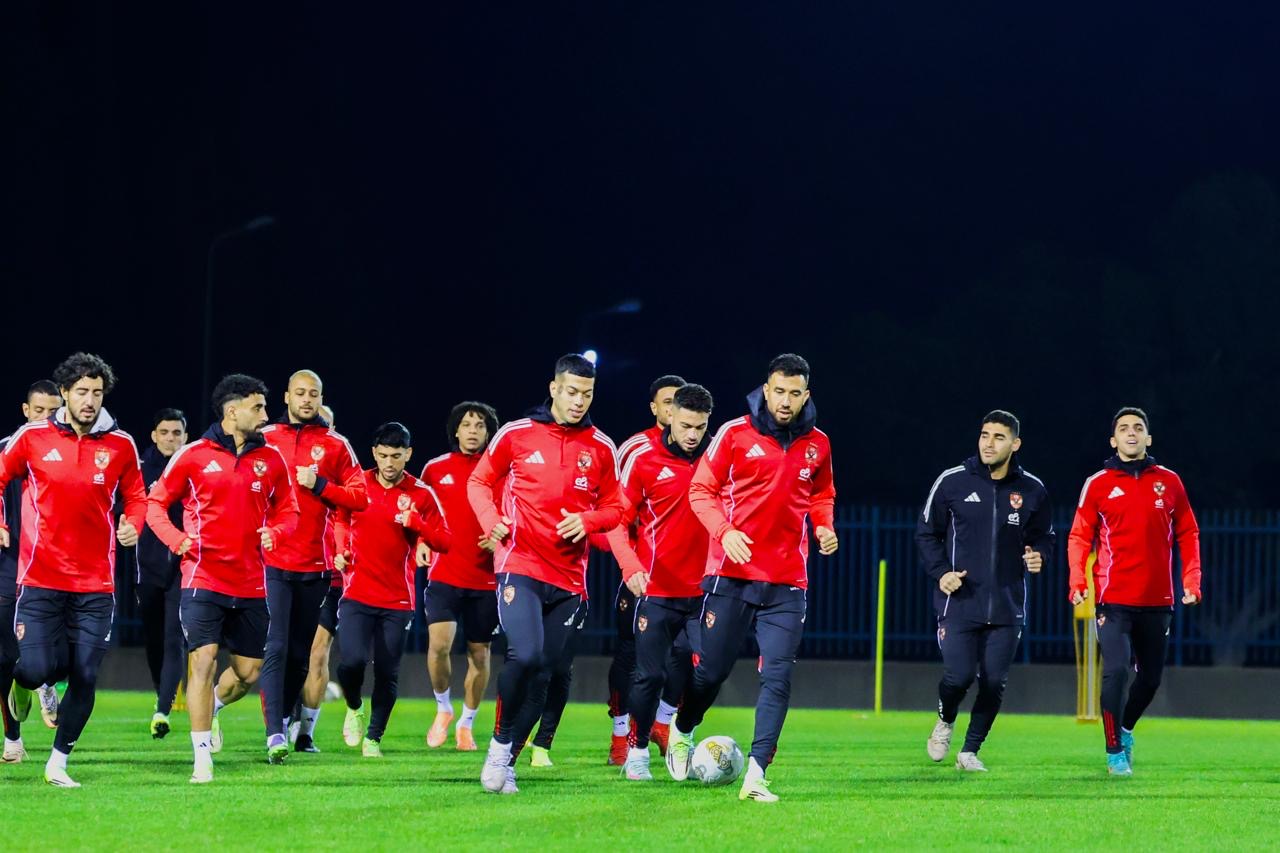 دوري أبطال إفريقيا| الأهلي يختتم مرانه الثاني في تونس
