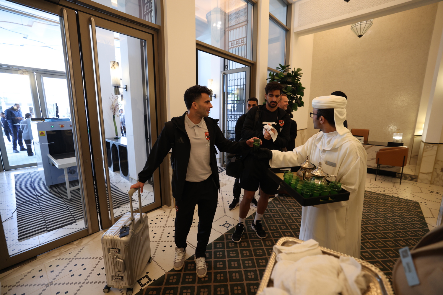 La délégation d’Al Ahly rejoint son hôtel au Maroc