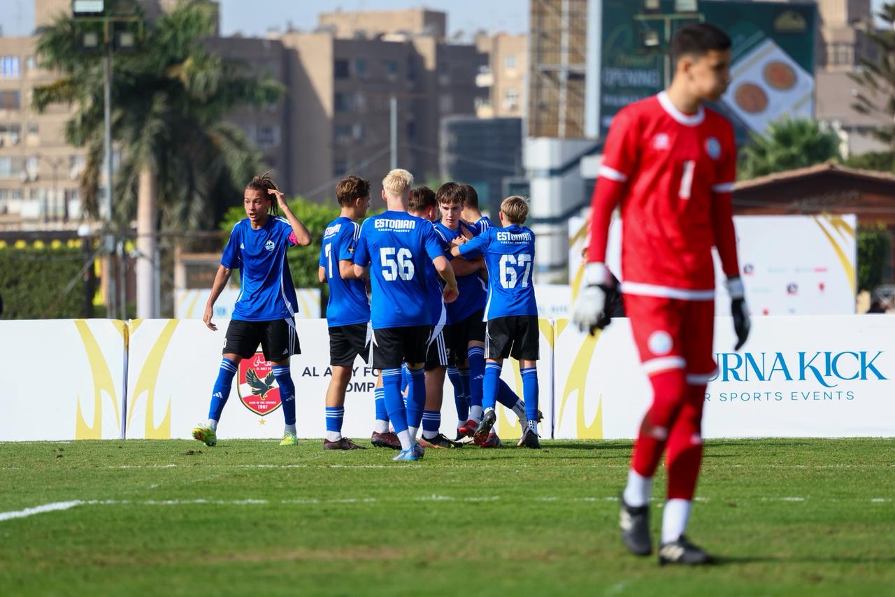 بطولة الأهلي الدولية| منتخب استونيا يفوز على كاراخستان 2-1