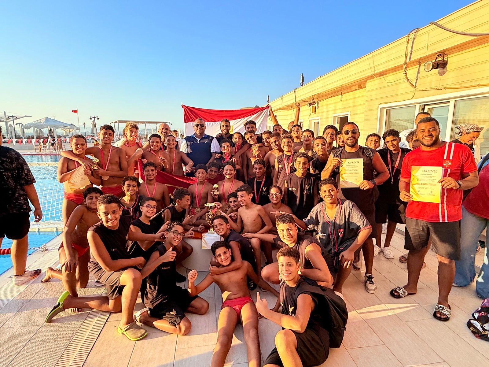 كرة الماء مواليد «2012» يفوز على جالاتا سراي التركي ويتوج ببطولة «olympics way»