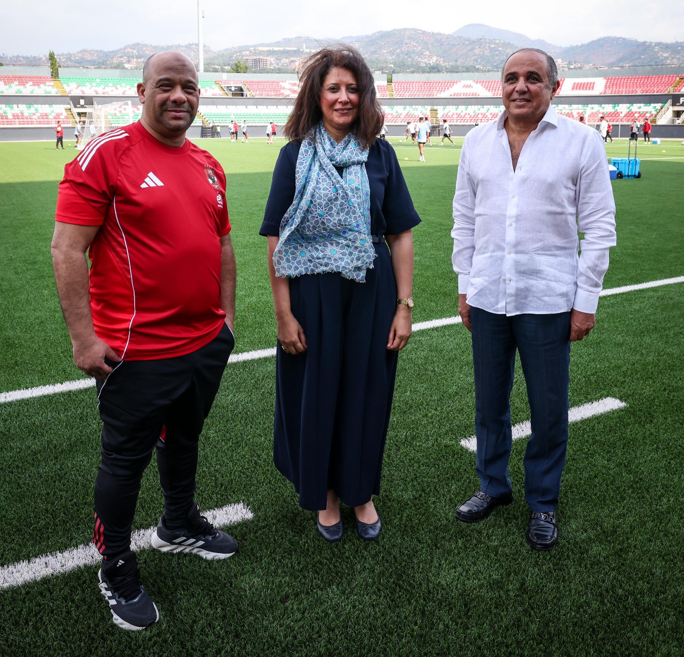 Egypt’s Ambassador to Burundi Attends Al Ahly Training Ahead of Aigle Noir Clash