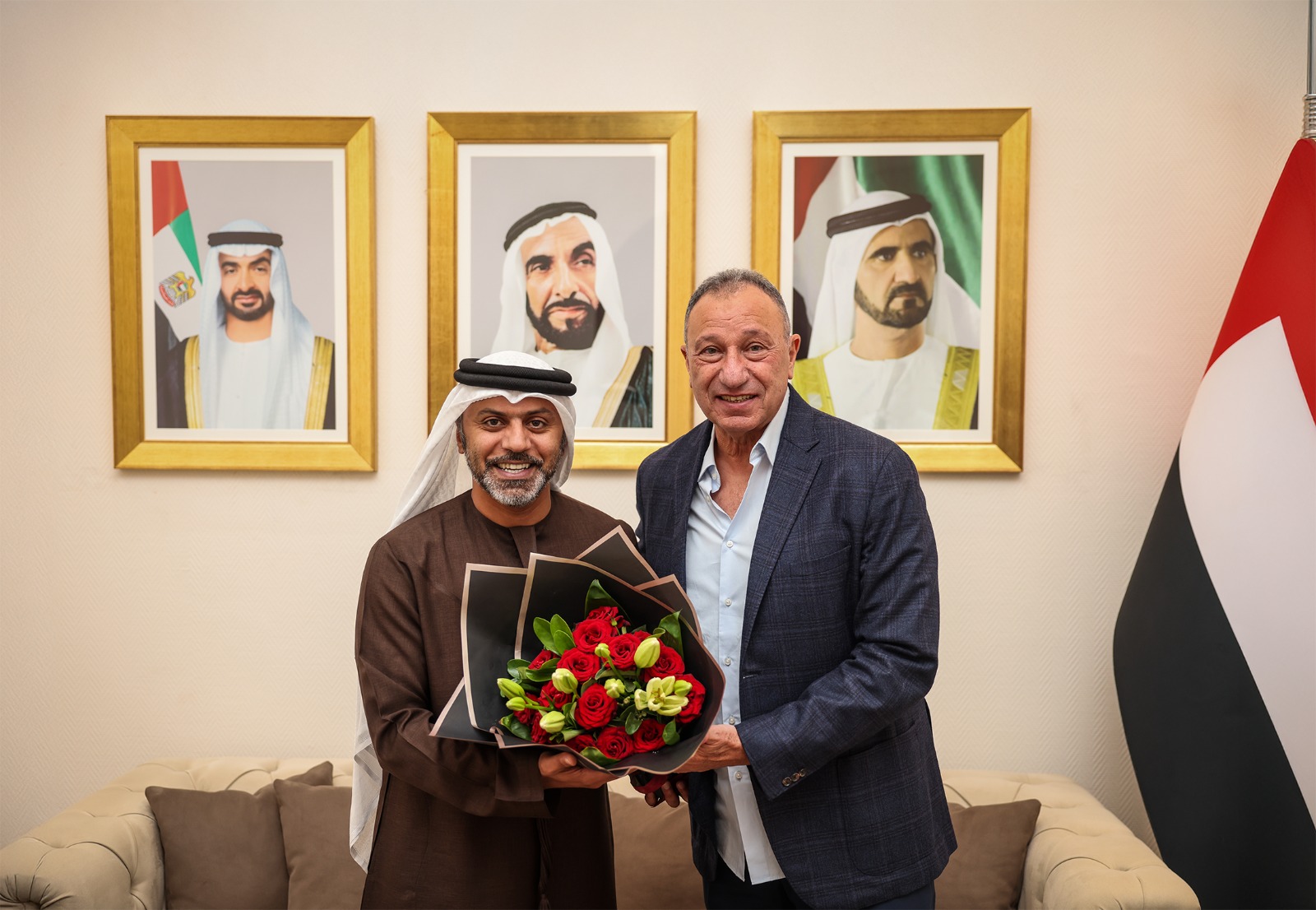 El-Khatib remercie l’Ambassadeur des Émirats arabes unis au Caire