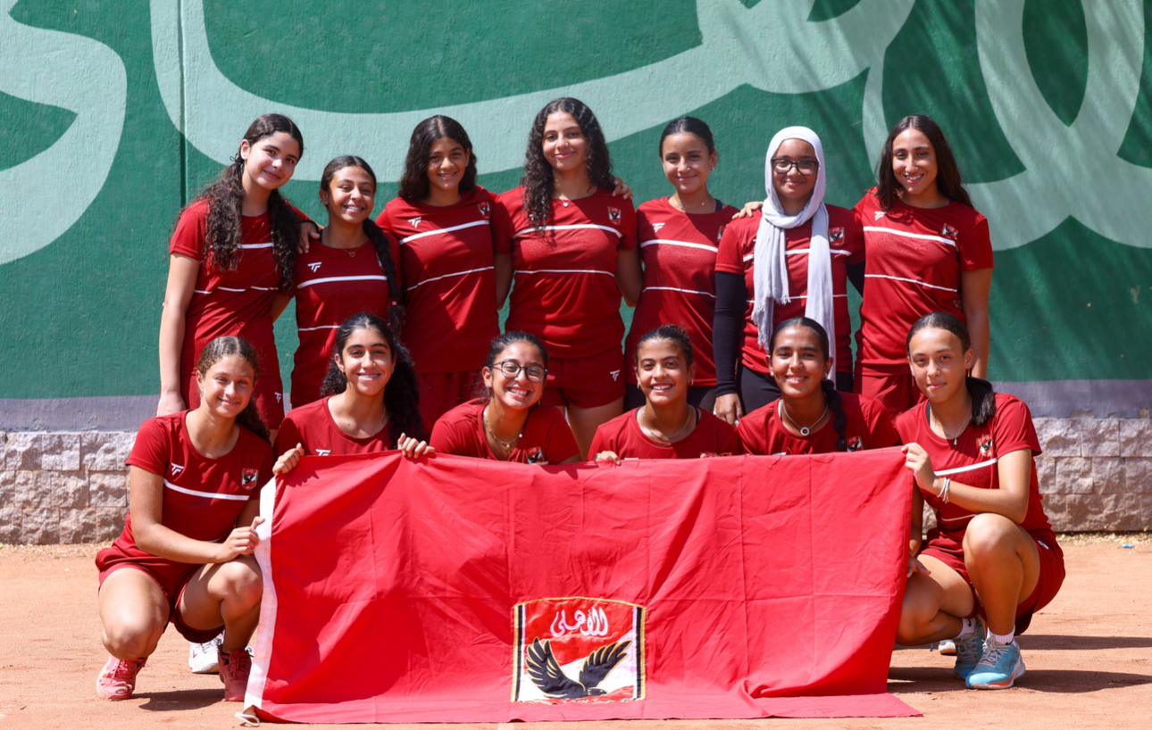 تنس الأهلي| فريق 16 سنة ناشئات يواجه جزيرة الورد غدًا في بطولة الدوري