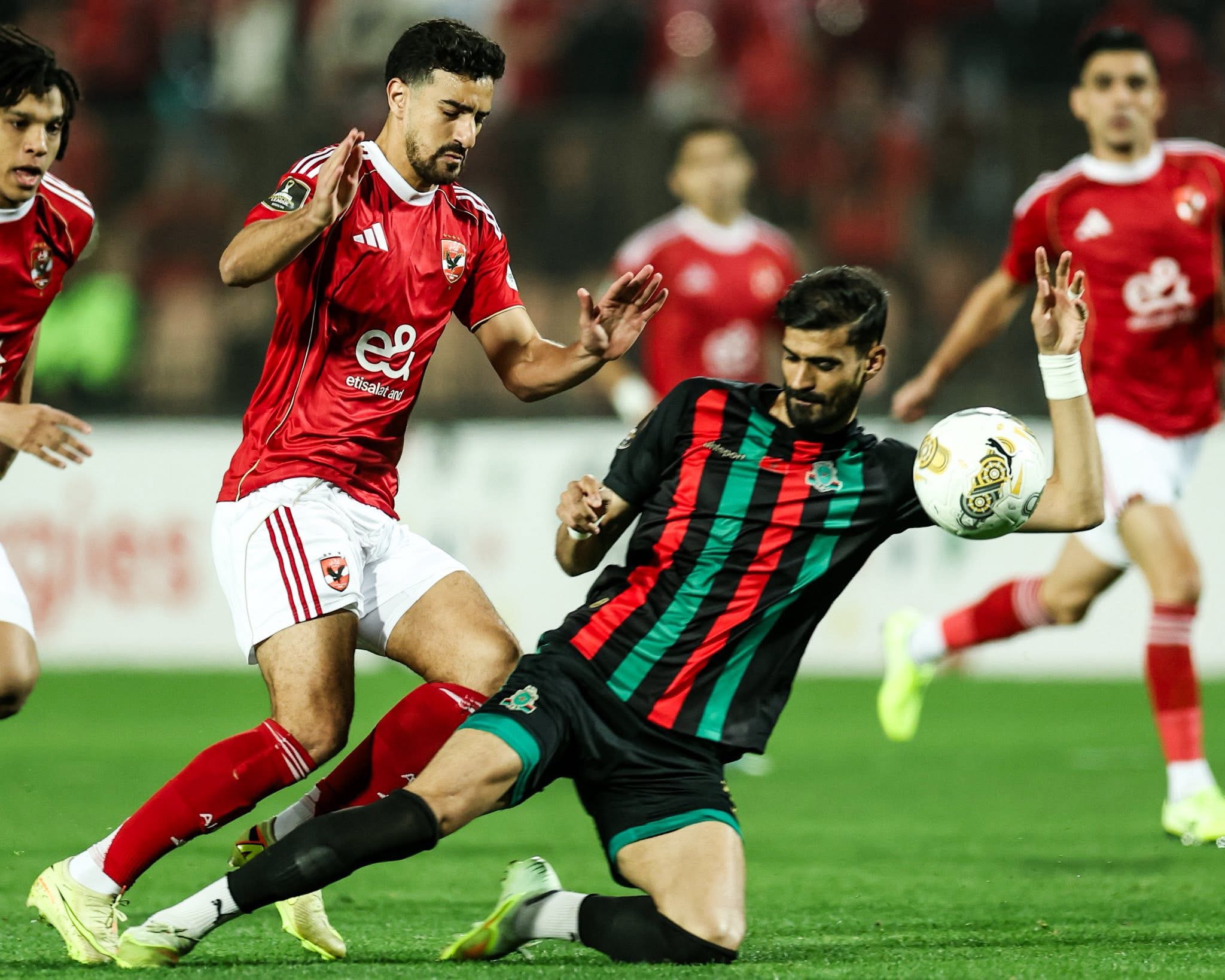 دوري أبطال إفريقيا| الأهلي يتعادل سلبًا مع الجيش الملكي في الشوط الأول