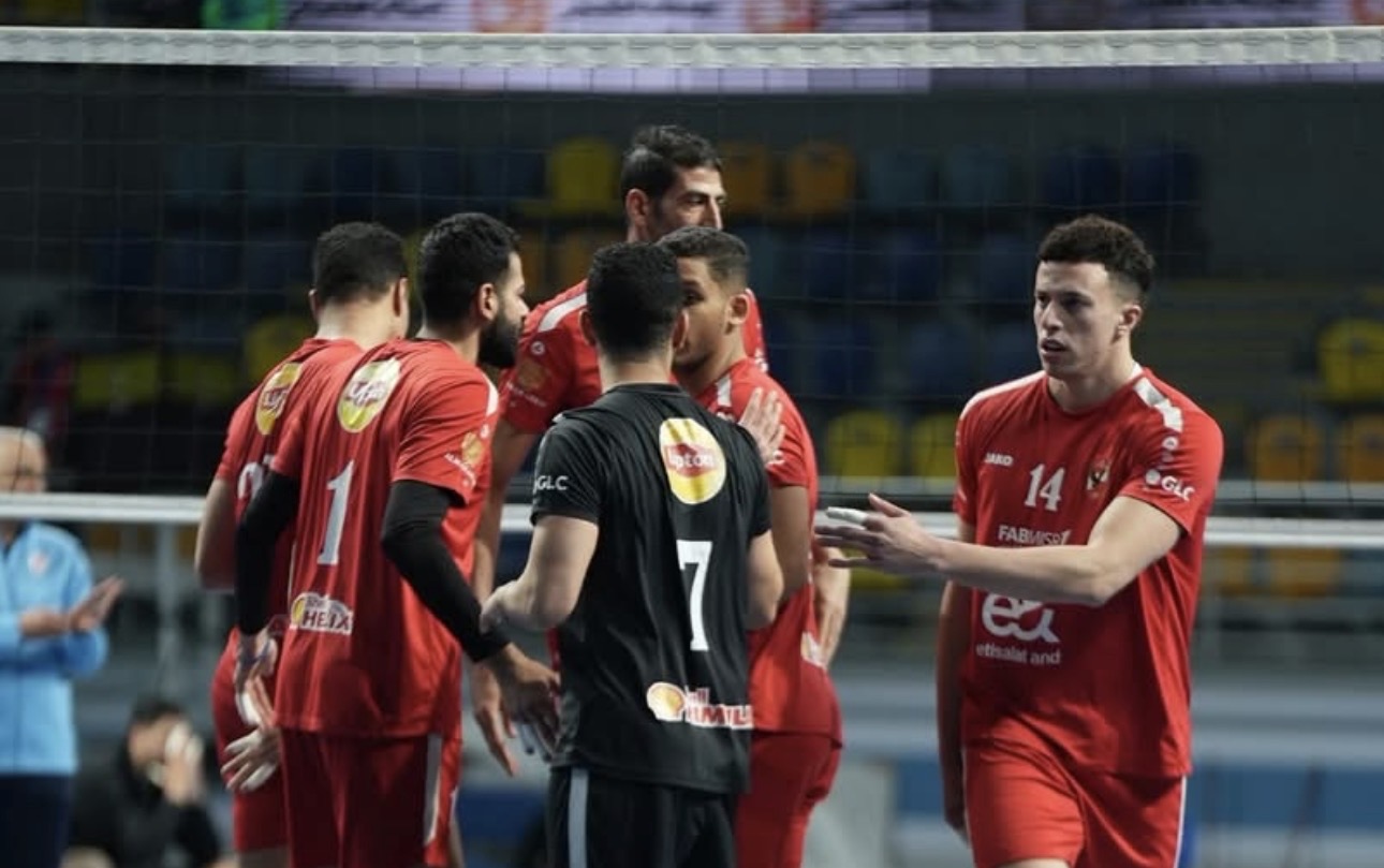 ‎«‎رجال طائرة الأهلي» يفوز على بتروجيت في دوري السوبر