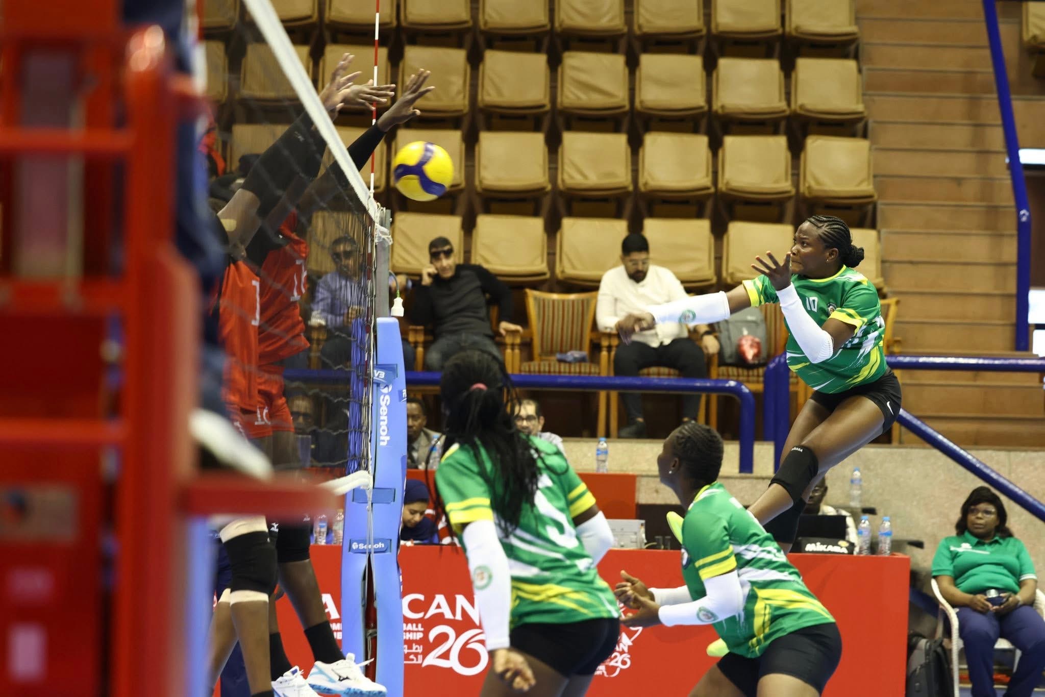 بطولة إفريقيا لسيدات الطائرة|الأنابيب الكيني يفوز على كاليبي الغاني