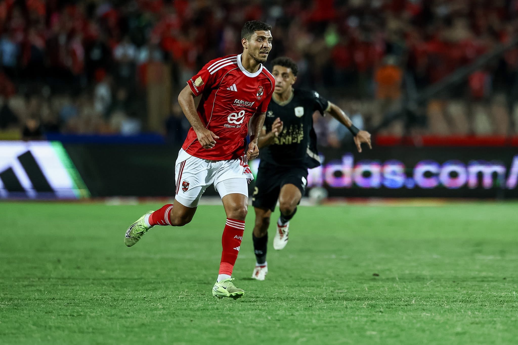 محمد شريف: تسجيل الأهداف عمل جماعي.. وهدفنا تحقيق الانتصارات وإسعاد الجماهير