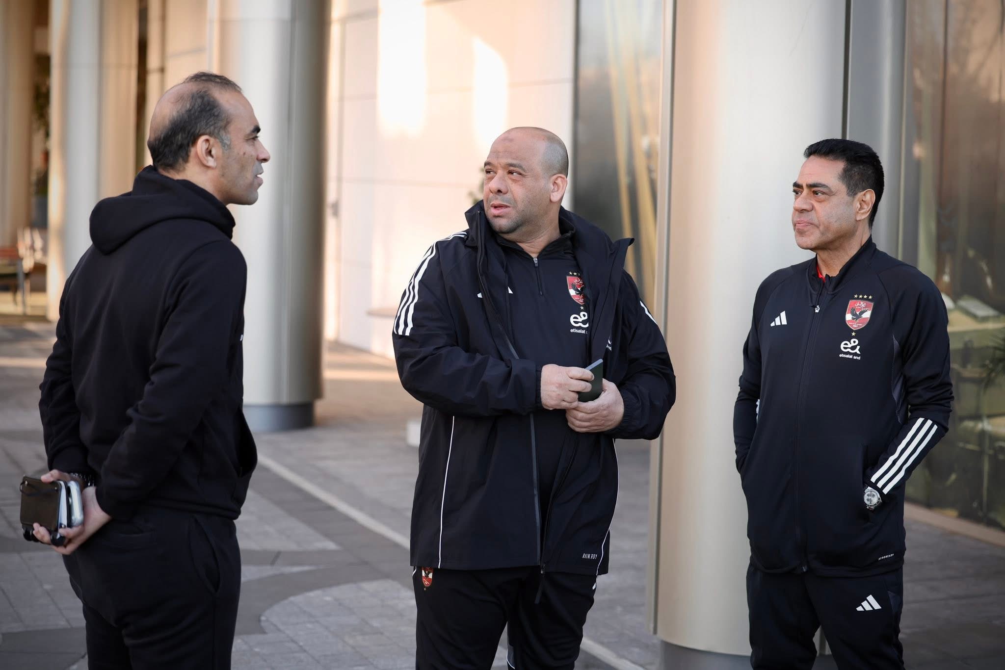 دوري أبطال إفريقيا| بعثة الأهلي تتوجه إلى ملعب مباراة الجيش الملكي
