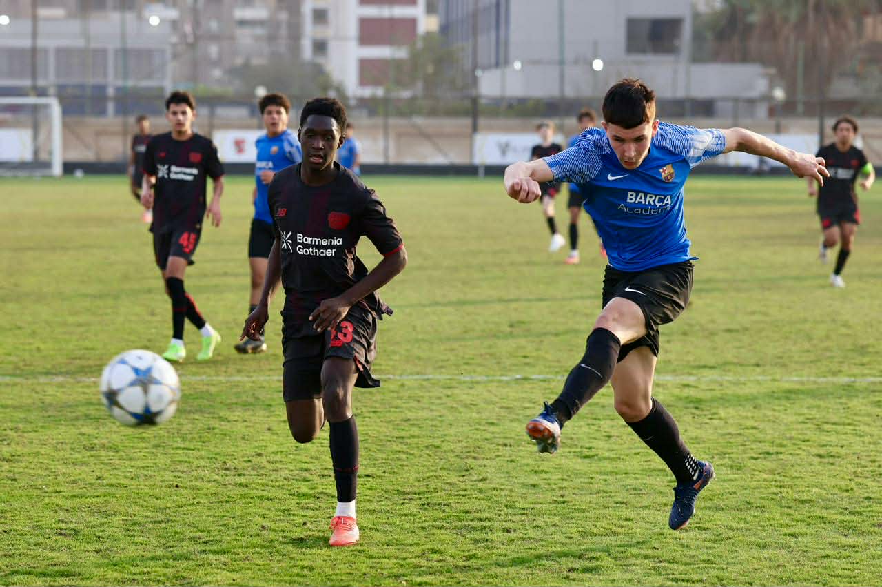 بطولة الأهلي الدولية| باير ليفركوزن الألماني يتعادل مع أكاديمية برشلونة