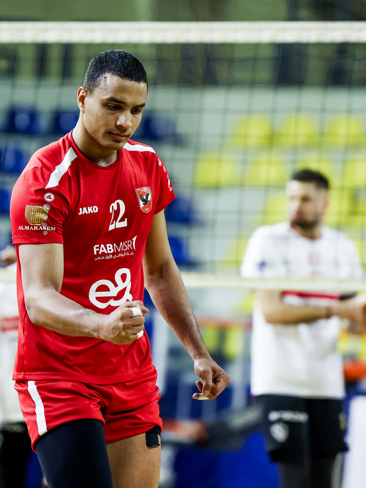 رجال طائرة الأهلي| إصابة أحمد عزب بمزق في عضلة السمانة